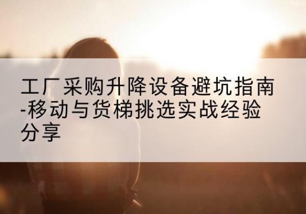 琼中移动式升降机怎么选-工厂采购升降设备避坑指南-移动与货梯挑选实战经验分享